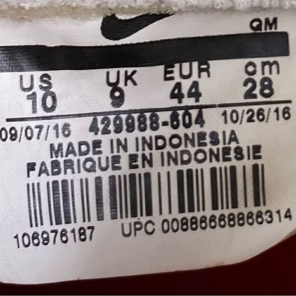 Nike Blazer Mid Premium 'Game Red' sneaker shoes mens size  10 - Picture 8 of 8